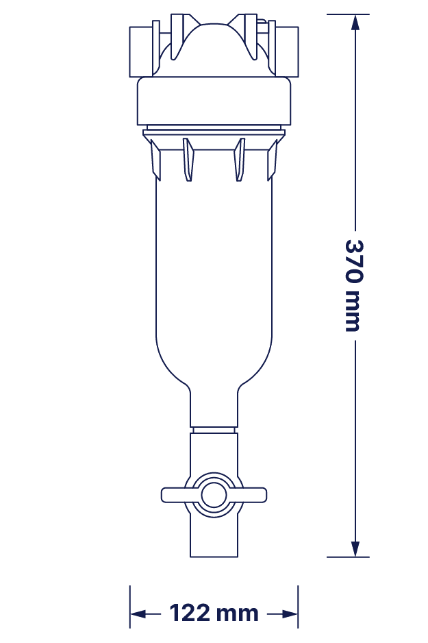 Filtro de Agua Toda-La-Casa de Retrolavado